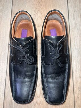 Kids Black Lace-Up Dress Shoes for Boys